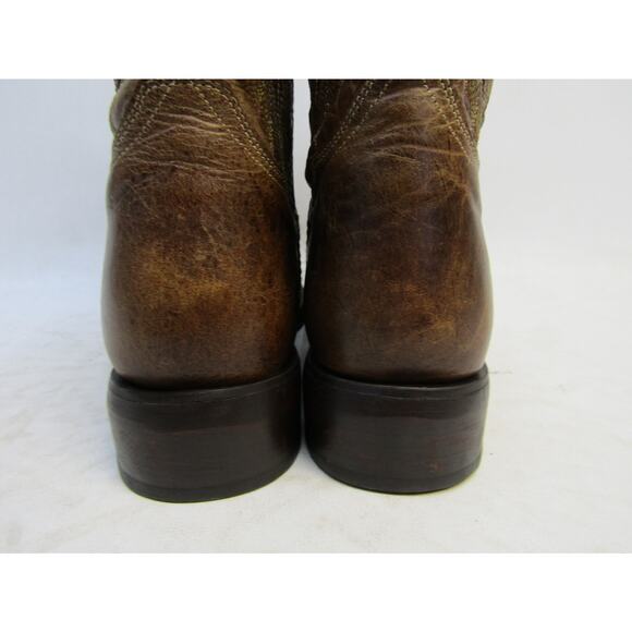 Double H Mens Size 10.5 D Brown Leather Cowboy Western Boots